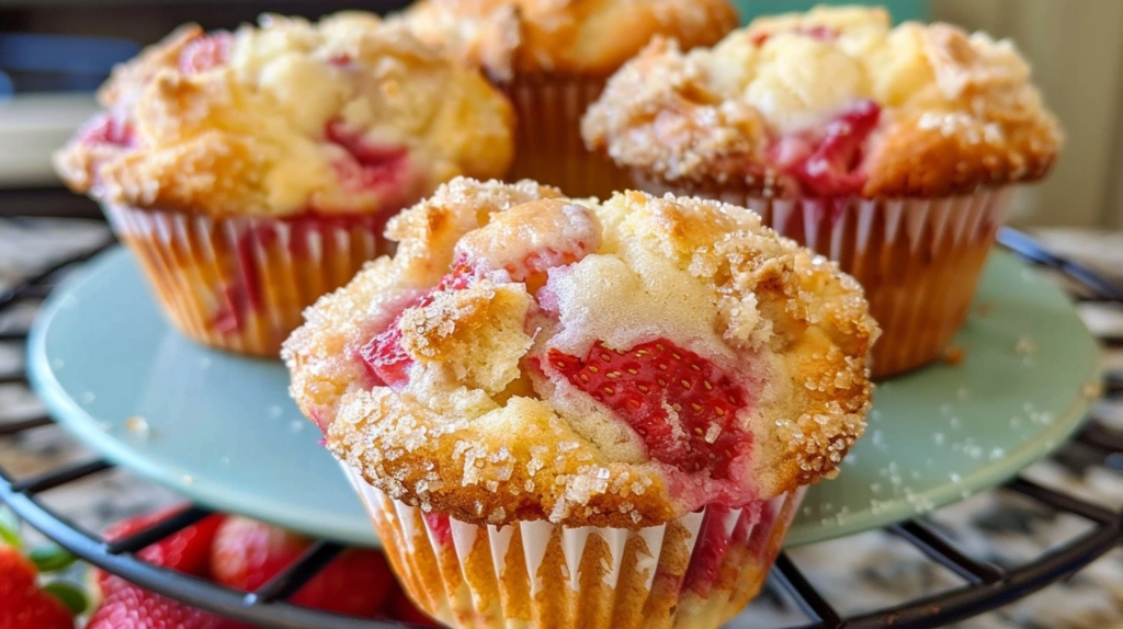 Strawberry Cheesecake Muffins
