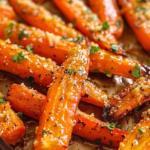 Roasted Garlic Parmesan Carrots