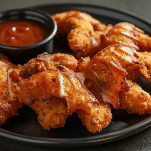 Halloween Bat-Shaped Chicken Nuggets