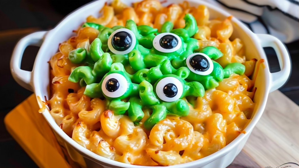 Halloween Monster Mac and Cheese