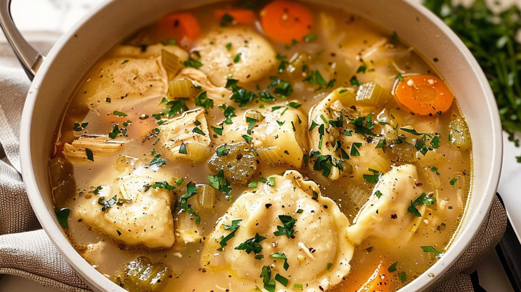 One Pot Chicken Dumpling Soup for Cozy Nights